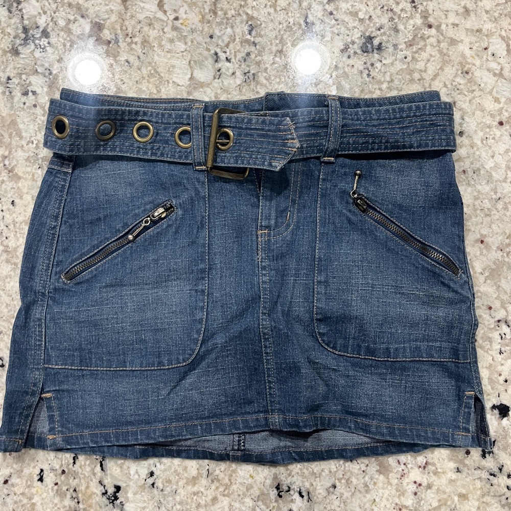 Jean mini skirt size 0